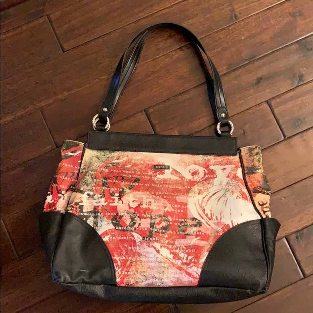 MICHE Bag and Red Hope Faith Love Cover EUC! ❤️